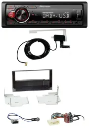 Pioneer 1DIN MP3 DAB USB AUX Autoradio für Nissan Micra (2013-2017) piano