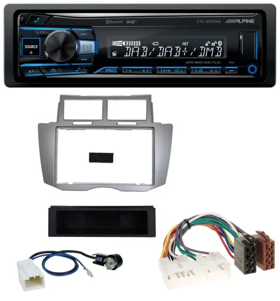 Alpine USB Bluetooth DAB MP3 Autoradio für Toyota Yaris (2007-2011)