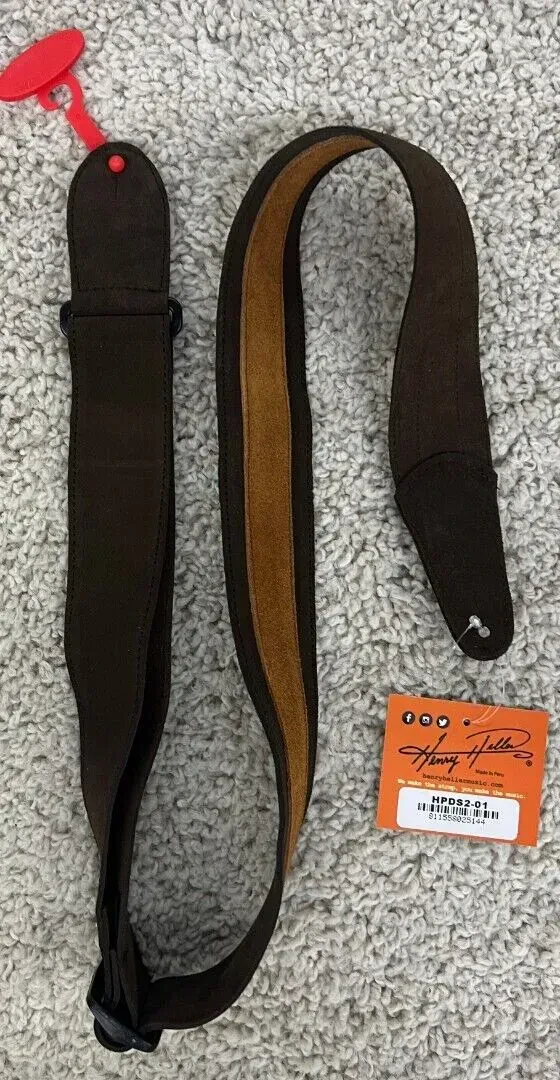 Ремень для гитары Henry Heller HPDS2-01 Brown Suede