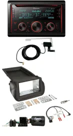 Автомагнитола Pioneer 2DIN DAB USB CD Bluetooth для Citroen Nemo и Fiat Fiorino