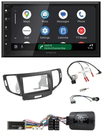 Kenwood DAB Bluetooth USB Lenkrad 2DIN Autoradio für Honda Accord 2008-2015 anth