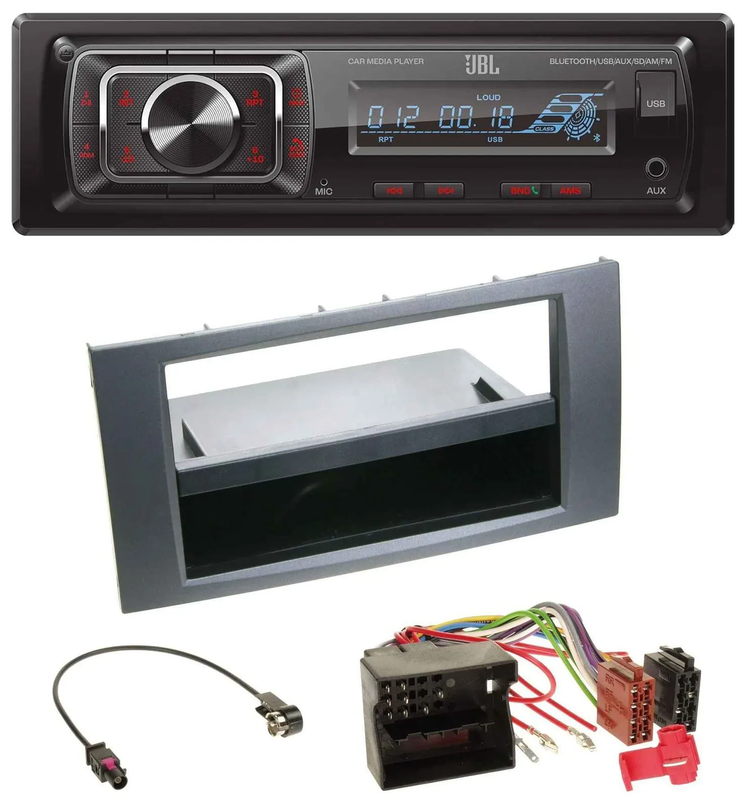 JBL SD AUX MP3 USB Bluetooth Autoradio für Ford Focus C-Max Galaxy S-Max 03-07 a