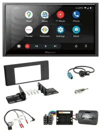 Pioneer USB 2DIN DAB Lenkrad Bluetooth Autoradio für BMW X5 E53 2000-2006