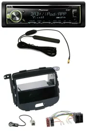 Pioneer MP3 USB CD DAB AUX Autoradio für Hyundai i10 2008-2013 Rubber Touch