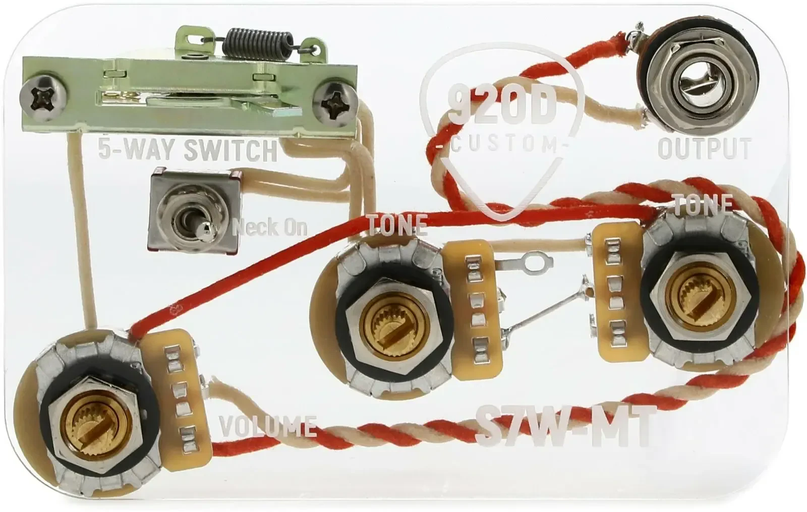 Комплект темброблока 920D Custom S7W-MT Stratocaster SSS 7-way Wiring Harness Upgrade Neck On