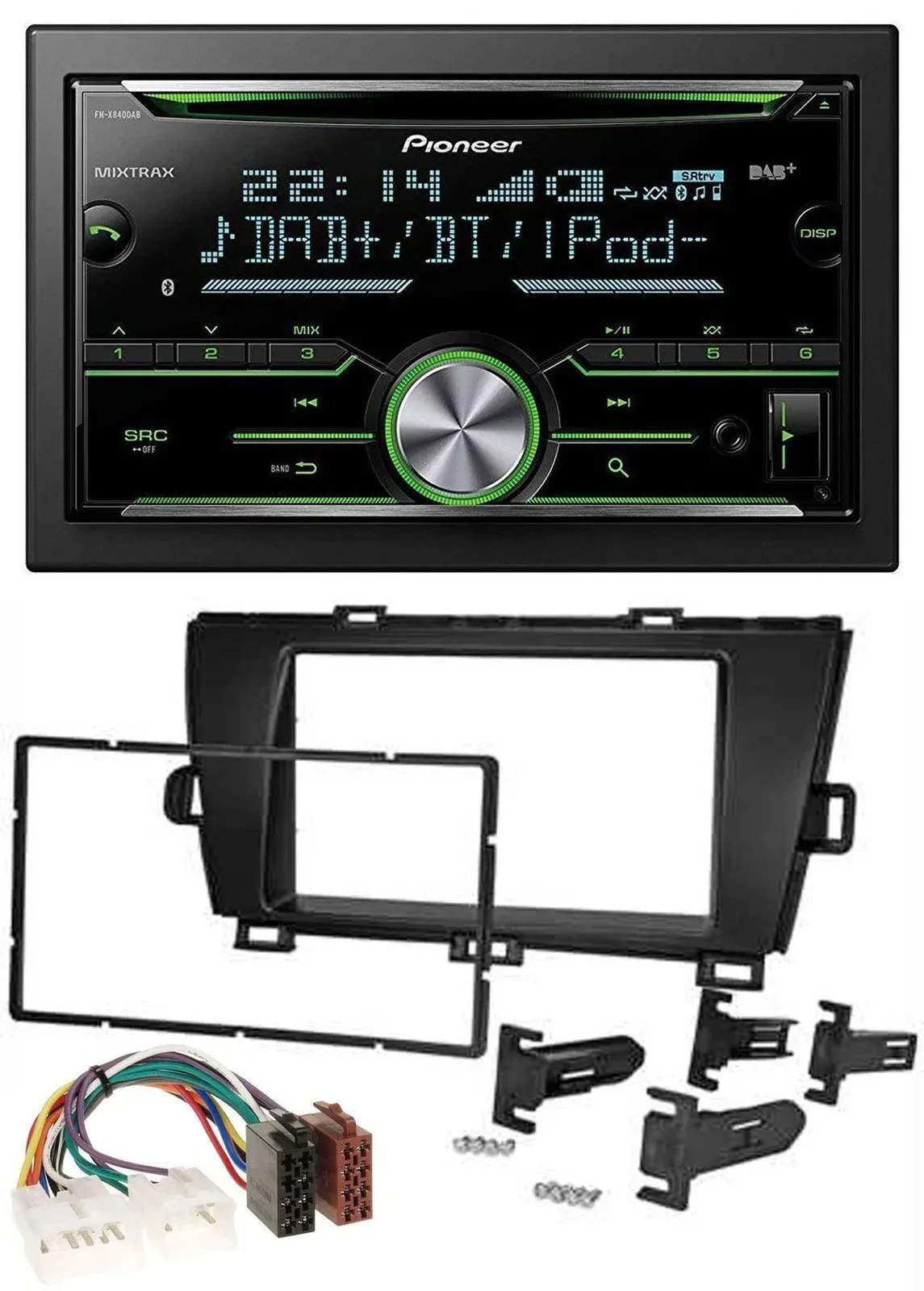 Pioneer Bluetooth MP3 DAB 2DIN USB CD Autoradio für Toyota Prius (2009-2012)