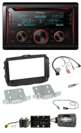 Pioneer 2DIN DAB Lenkrad Bluetooth USB CD Autoradio für Alfa Giulietta 2013-2021