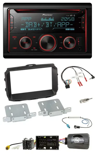 Pioneer 2DIN DAB Lenkrad Bluetooth USB CD Autoradio für Alfa Giulietta 2013-2021