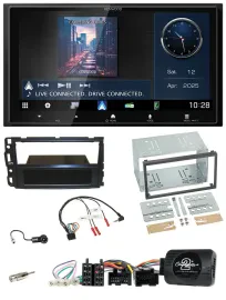 Kenwood Bluetooth 2DIN USB DAB Lenkrad Autoradio für Cadillac BLS YSCF 2006-2010