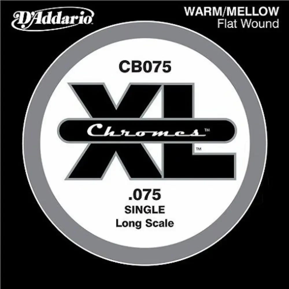Струна одиночная D'Addario CB075 Chromes Flat Wound 075