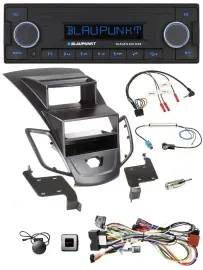 Автомагнитола для Ford Fiesta 2008–2010 Blaupunkt DAB, USB, Bluetooth, управление с руля, дисплей, черный