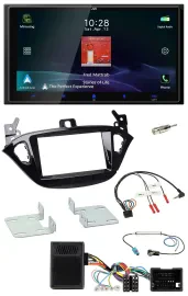 Автомагнитола JVC 2-DIN USB Bluetooth DAB для Opel Adam (с 2013) и Corsa E с поддержкой кнопок на руле