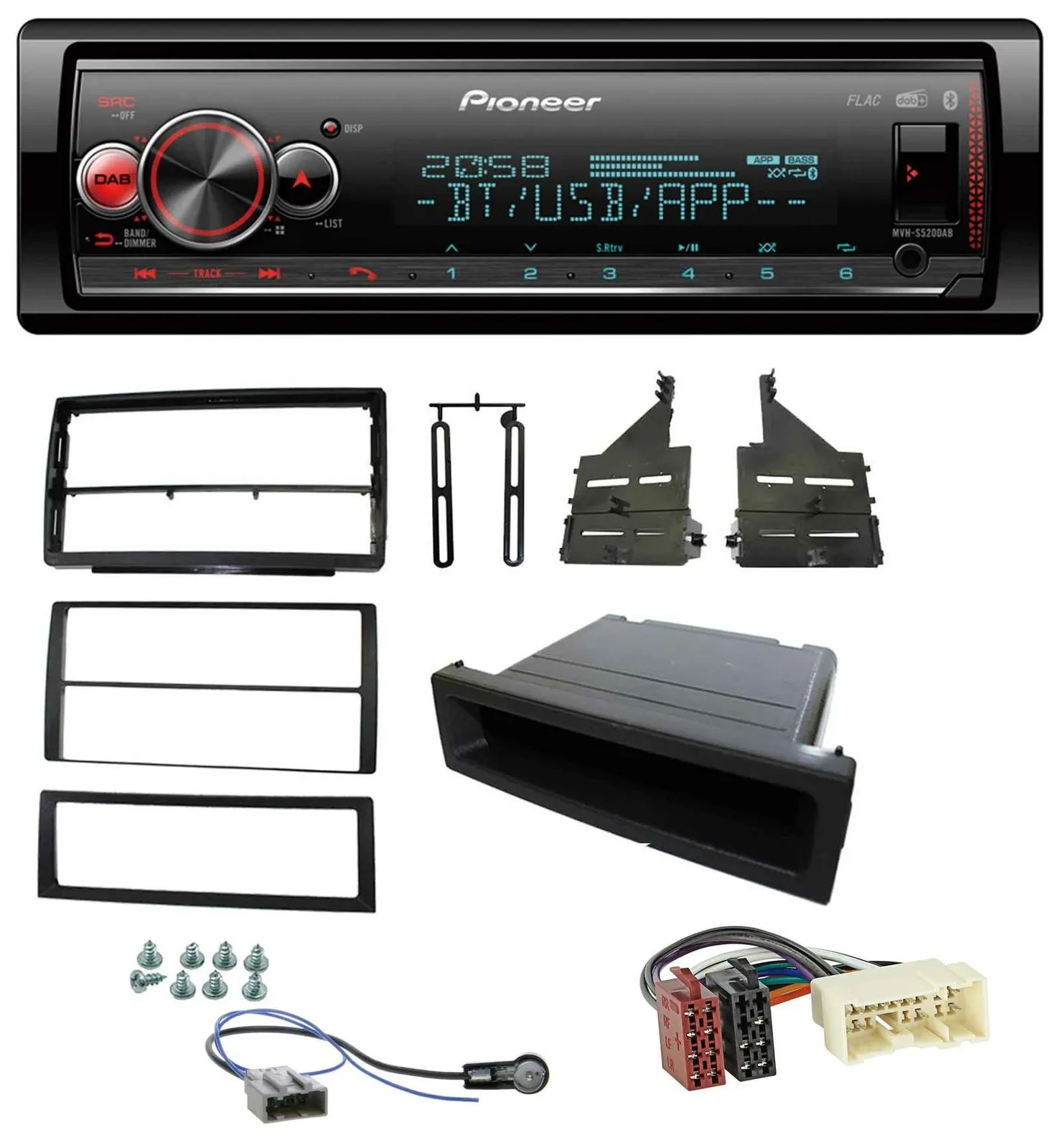 Pioneer Bluetooth USB MP3 DAB Autoradio für Nissan Altima (L31, 2005-2006)
