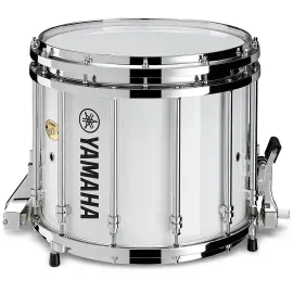Yamaha 9400 SFZ Marching Snare Drum - Chrome Hardware 14 x 12 in. White