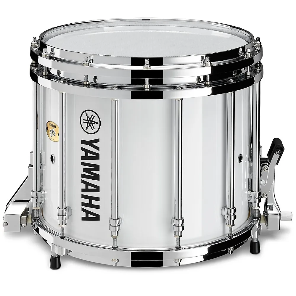 Yamaha 9400 SFZ Marching Snare Drum - Chrome Hardware 14 x 12 in. White