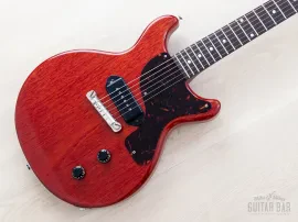 Б/У электрогитара Gibson Les Paul Junior Double Cut 1959 вишнёвый с кейсом