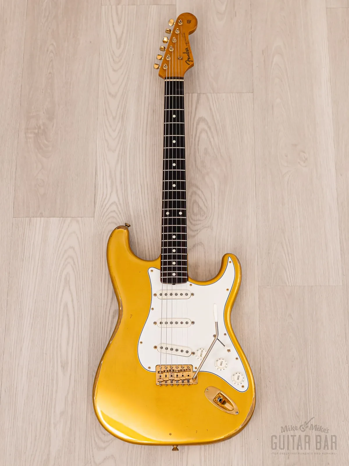 Электрогитара Fender Stratocaster 1962 Vintage Reissue Custom Made SSS Aztec Gold w/case Japan 1991