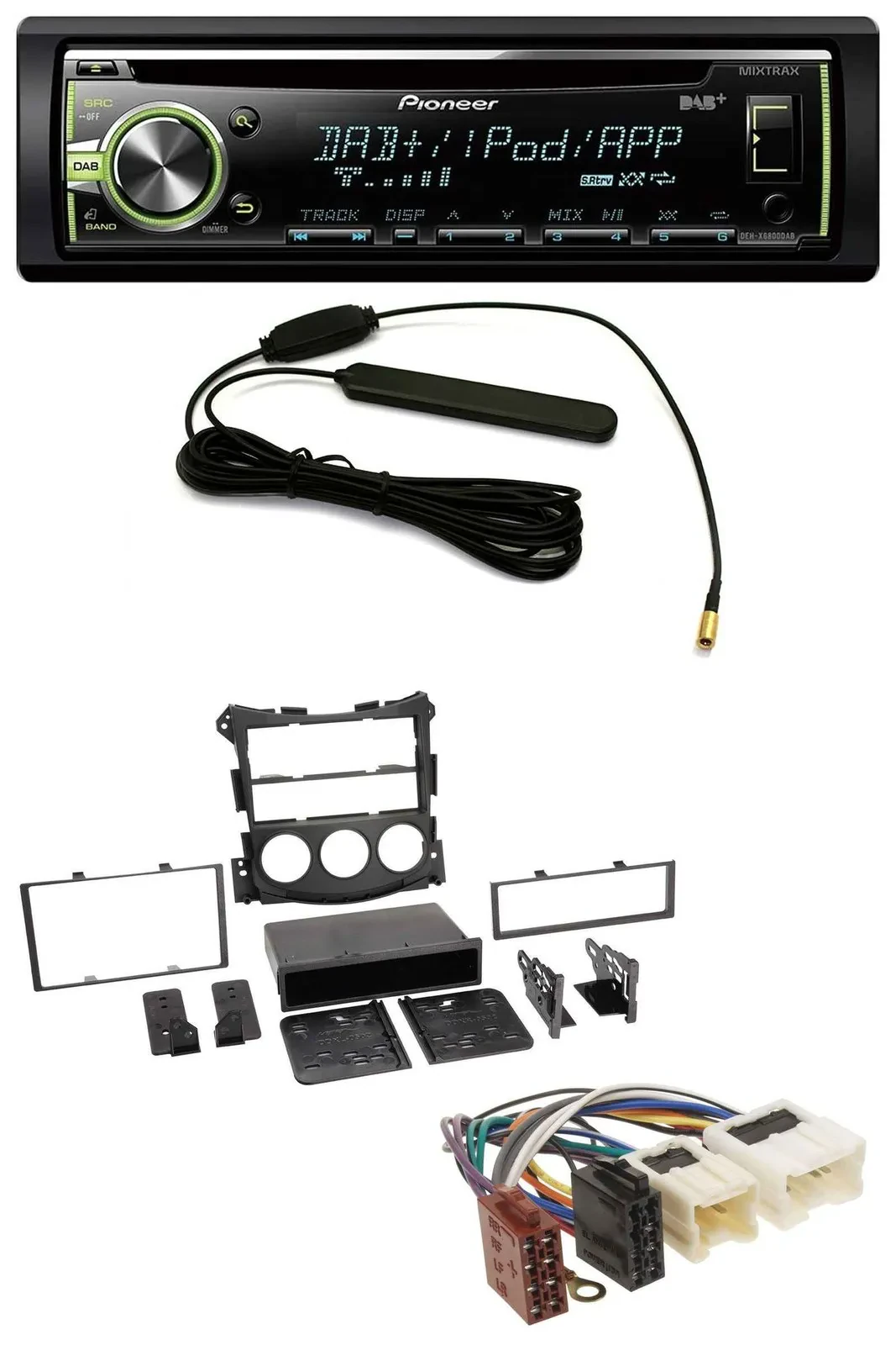 Pioneer MP3 USB CD DAB AUX Autoradio für Nissan 370Z (ab 2009)