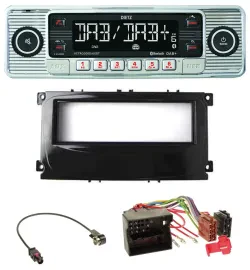 Dietz Bluetooth MP3 DAB USB Autoradio für Ford Mondeo S-Max 07-14 glänzend schwa
