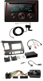 Pioneer 2DIN Lenkrad DAB USB CD Bluetooth Autoradio für Honda Civic 06-10 Hybrid