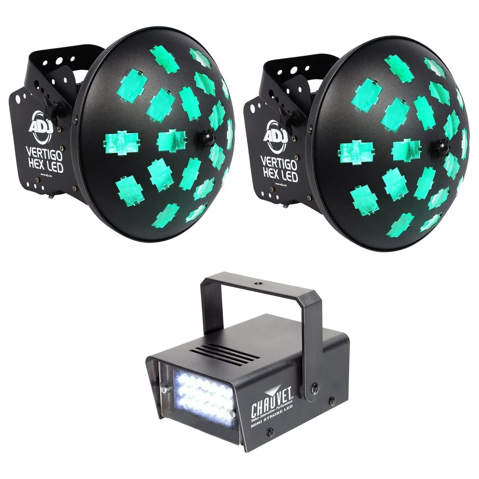 Комплект светового оборудования American DJ VERTIGO HEX LED+MINI STROBE LED