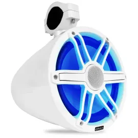 NVX MVTSP8W 8" V-Series 2-Way Marine Tower Speaker w/ LED Lighting