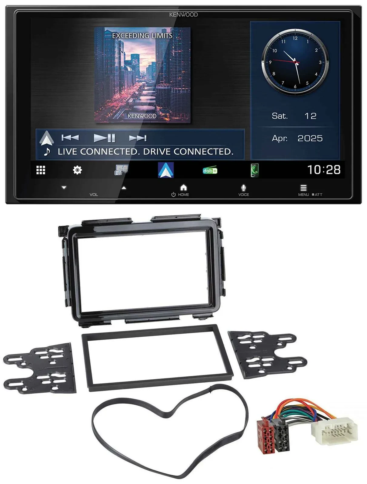 Kenwood Bluetooth 2DIN USB DAB MP3 Autoradio für Honda HR-V (RU, ab 2015)