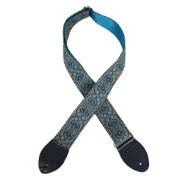 Souldier "Arabesque" Turquoise 2" Guitar Strap with Navy Ends