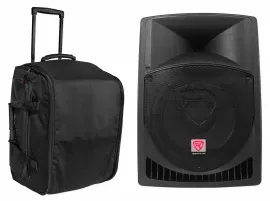 Rockville RPG12 12" Powered Active 800 Watt DJ PA Speaker+Rolling Travel Bag