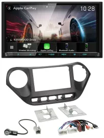 Kenwood MP3 2DIN USB DAB Bluetooth Autoradio für Hyundai i10 ab 2013 AUX USB