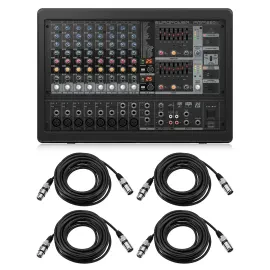 Микшер с усилителем Behringer PMP1680S EUROPOWER с кабелями