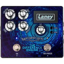 Педаль эффектов для электрогитары Laney The Difference Engine Tri-Mode Delay Effects Pedal Blue