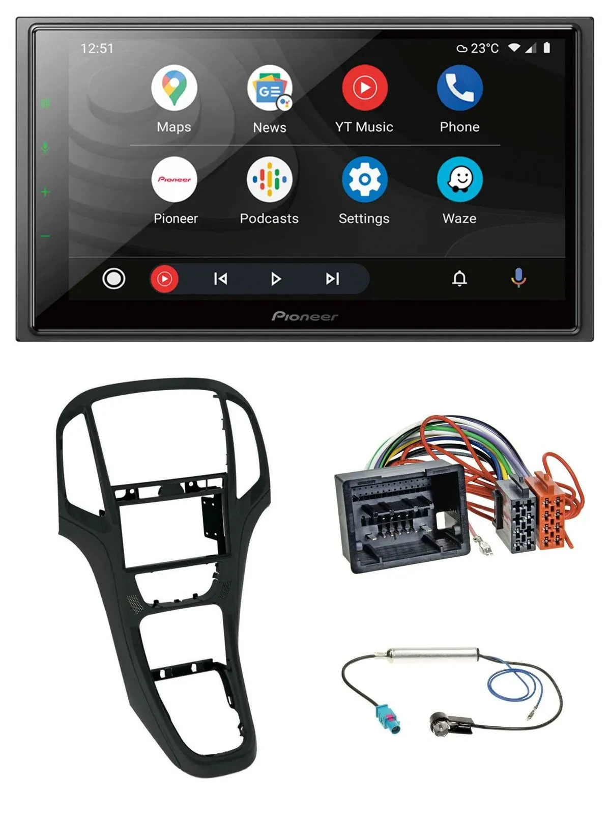 Автомагнитола для Opel Astra J Pioneer 2DIN USB DAB MP3 Bluetooth