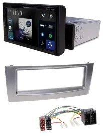 Pioneer DAB MP3 Bluetooth USB Autoradio für Fiat Punto Grande Punto ab 05 grau