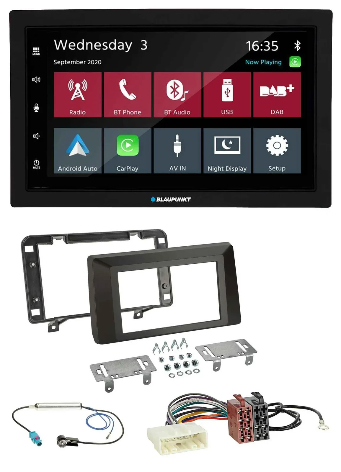 Blaupunkt DAB Bluetooth USB MP3 2DIN Autoradio für Dacia Duster (ab 2021)