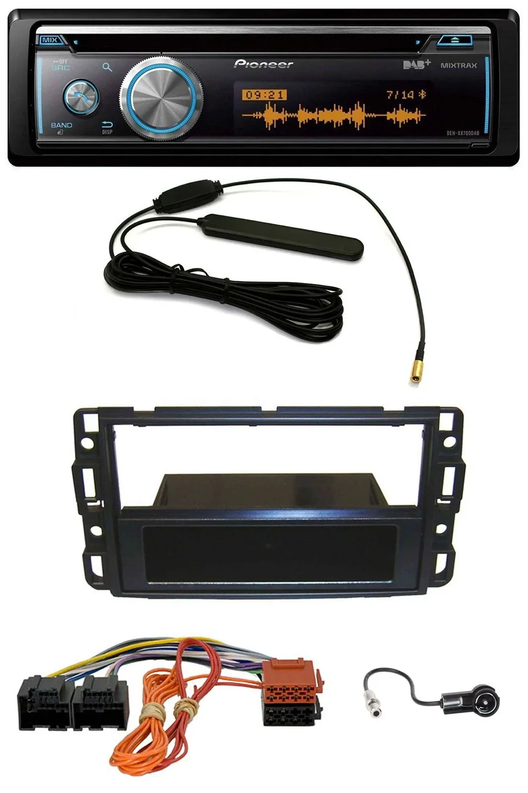 Pioneer CD USB Bluetooth DAB MP3 Autoradio für Cadillac BLS (2006-2010)