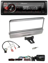 Pioneer MP3 1DIN DAB USB Lenkrad Autoradio für Ford Mondeo 2000-2002 silber