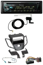 Pioneer MP3 AUX CD USB DAB Autoradio für Ford Fiesta 10-17 JA8 ohne Display schw