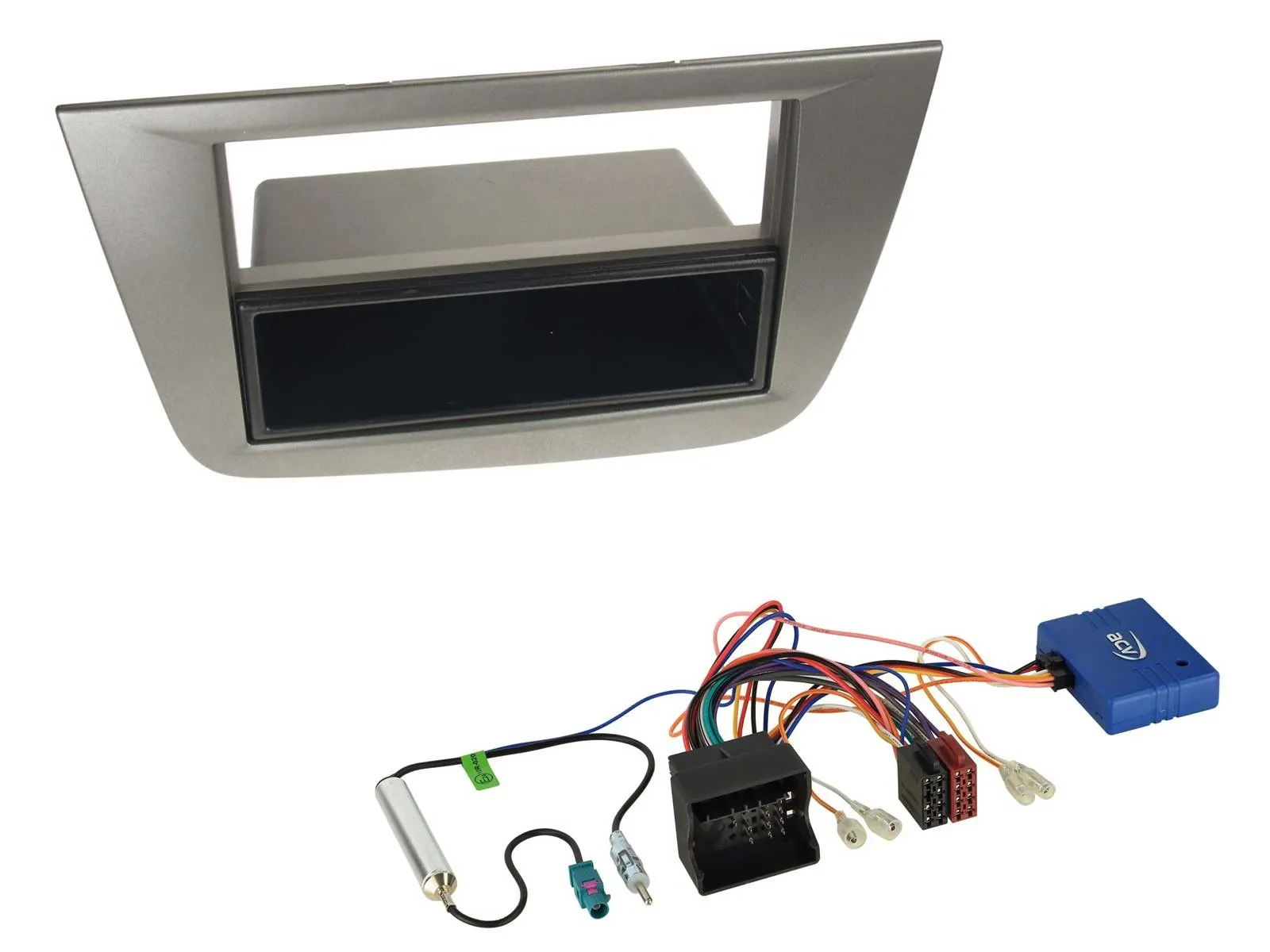 Radioeinbauset CAN-Bus DIN Autoradio für Seat Toledo 2004-2009 anthrazit