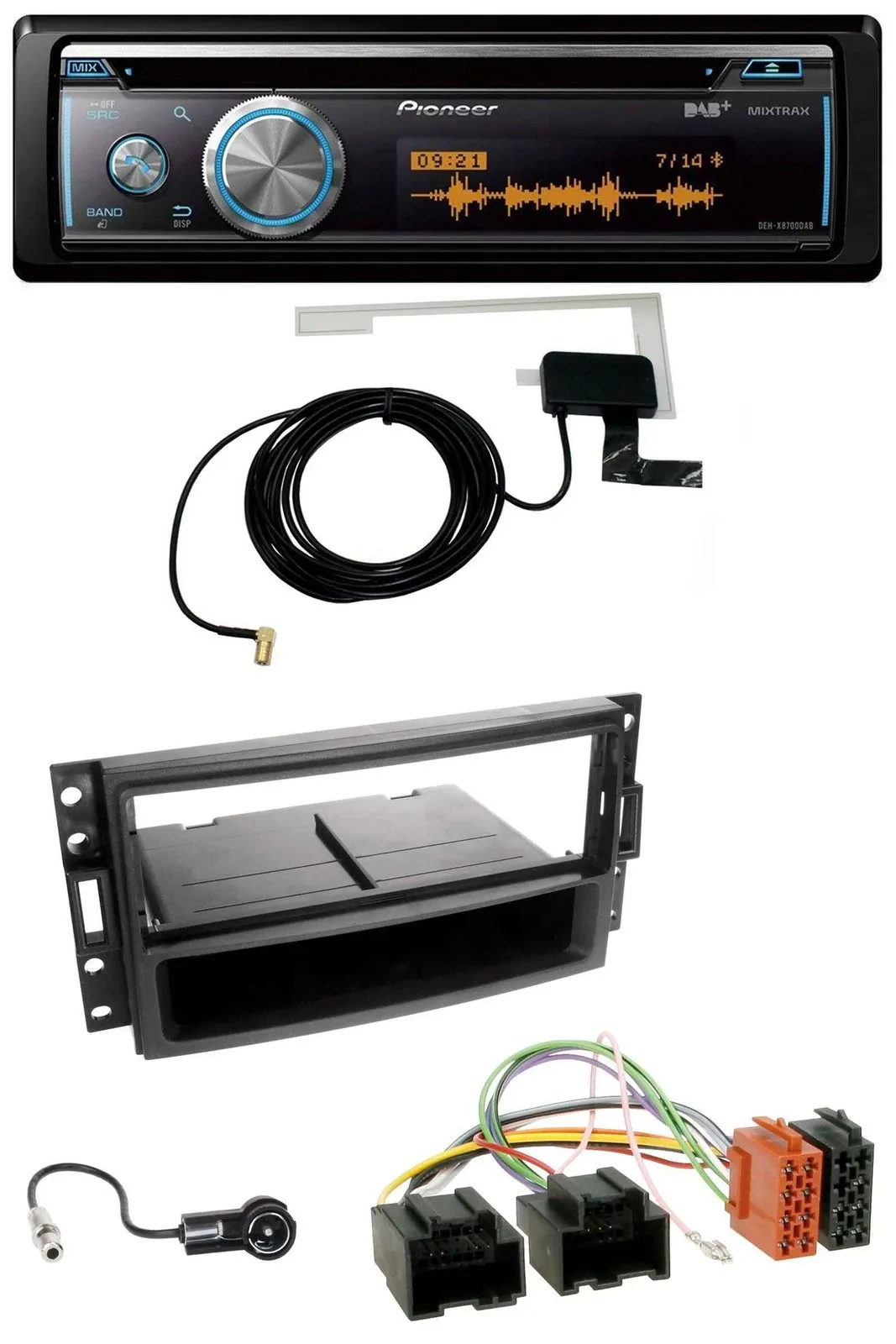 Автомагнитола Pioneer Bluetooth DAB MP3 USB CD для Chevrolet Corvette/Uplander (2005–2013)