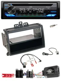 JVC Bluetooth Lenkrad USB DAB CD Autoradio für Hyundai i20 09-11 schwarz Rubber-