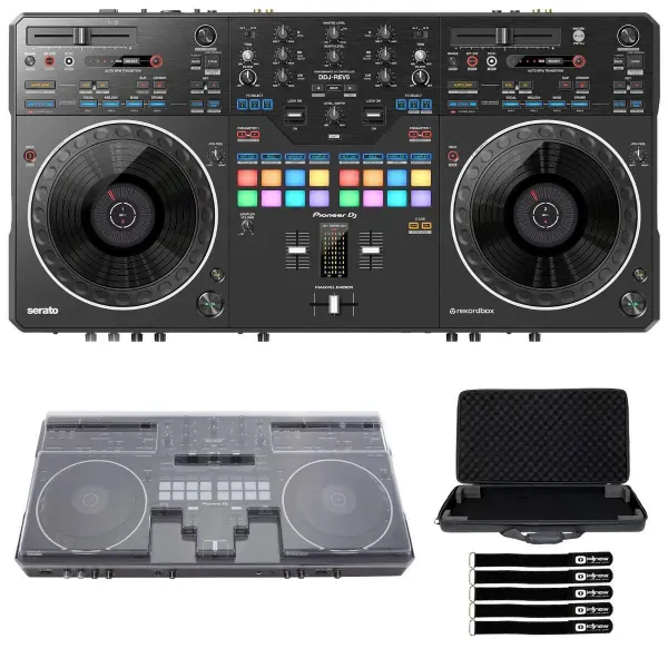 DJ-контроллер с джогом Pioneer DJ DDJ-REV5 с аксессуарами