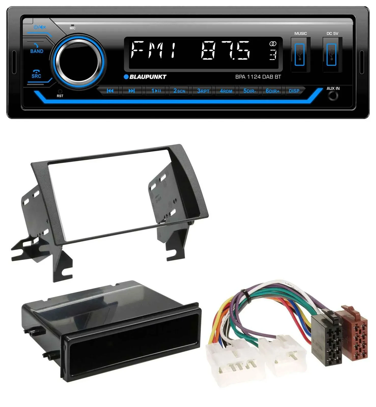 Blaupunkt Bluetooth USB DAB MP3 Autoradio für Toyota Camry (2002-2006)