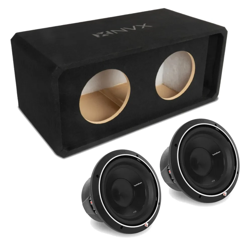 Сабвуфер пассивный для авто NVX NE102P_P3D210 Dual 10" Slot Ported, 3/4" MDF, с 10" сабвуфером