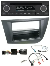 Blaupunkt Lenkrad Bluetooth DAB CD USB Autoradio für Seat Leon 2005-2010 schwarz
