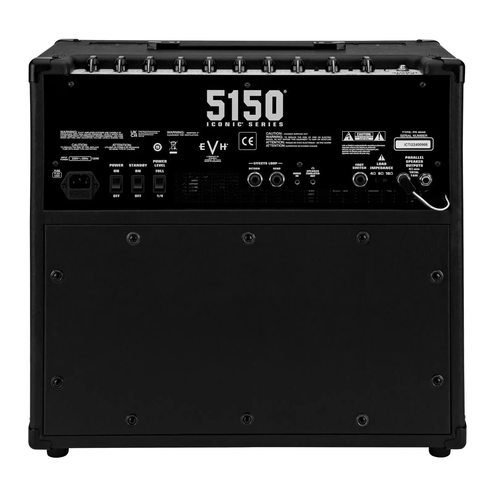 EVH 5150 Iconic Series 15W 1 x 10 Combo Electric Guitar Amplifier Black