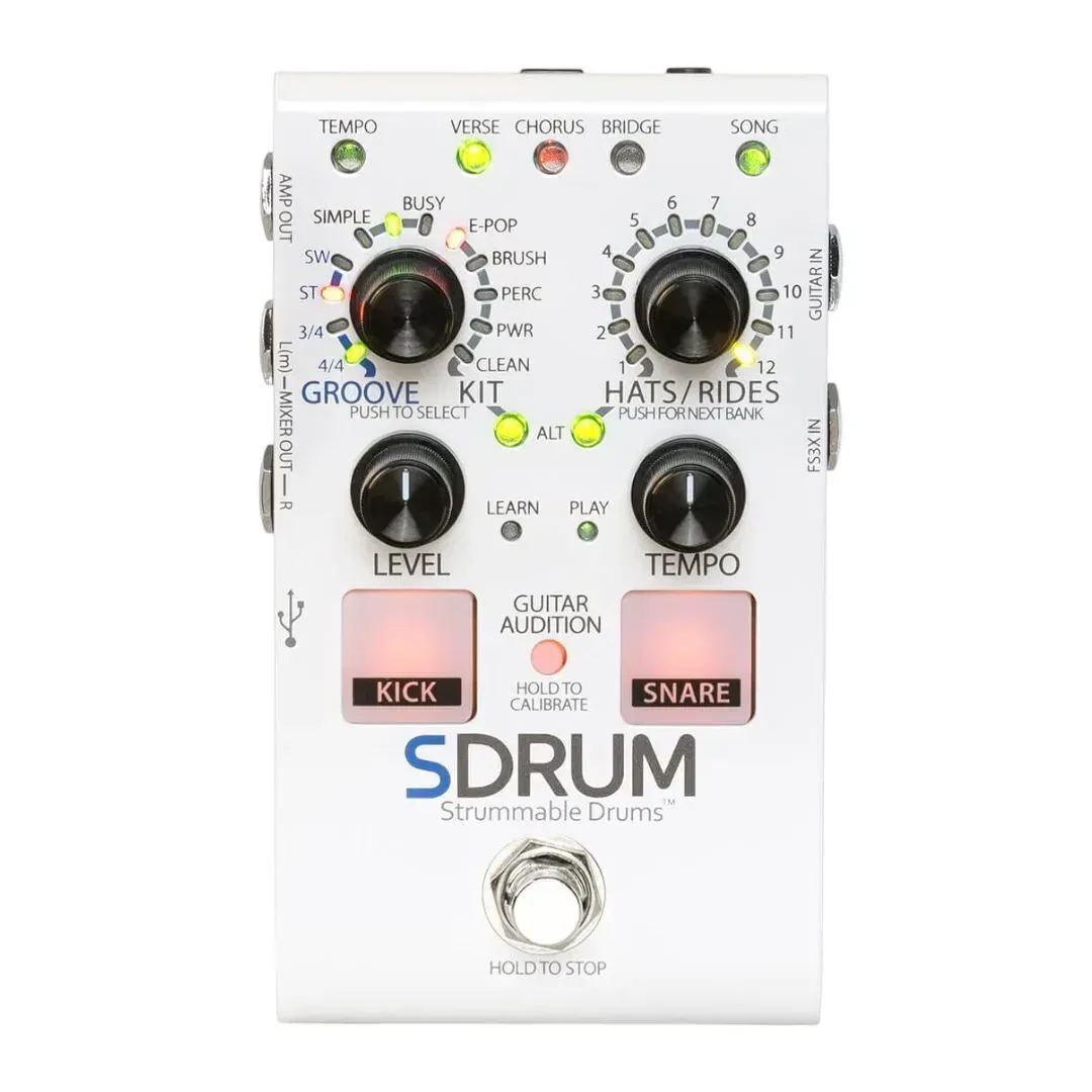 Педаль эффектов для электрогитары Digitech SDrum Strummable Drums
