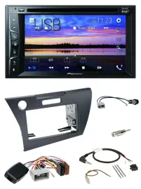 Pioneer Bluetooth 2DIN USB DVD DAB Lenkrad Autoradio für Honda CR-Z 2010-2013