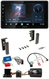 Kenwood Lenkrad Bluetooth USB DAB Autoradio für Audi A3 A4 A6 99-00 Aktivsystem