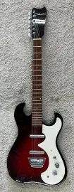 Silvertone 1478 Solidbody Electric Guitar Red Sunburst with Bigsby - Sample